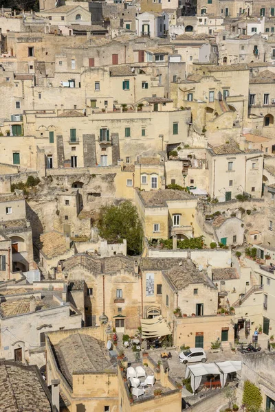 Matera Talya Eylül 2020 Matera Nın Talya Bakışı Unesco Dünya — Stok fotoğraf