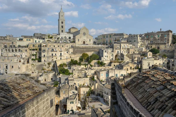 Vista Matera Itália Patrimônio Mundial Unesco — Fotografia de Stock