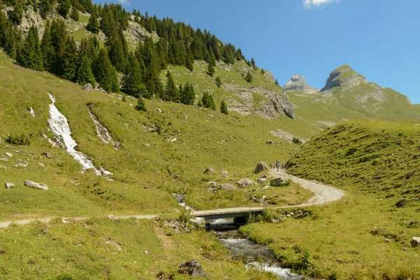 Engstlenalp Suiza Agosto 2020 Trekking Engstlenalp Los Alpes Suizos —  Fotos de Stock