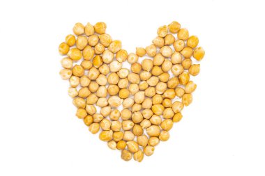 Nohut, kalp şeklinde, makroyu kapatın, görünümü top. Nohut zengin vitamin, mineral ve lif kaynağıdır. İştah kontrol altında tutmak, ağırlık yönetmek ve sindirim yararına yardımcı.