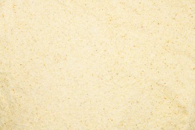 İrmik, yakın çekim, makro, üstten görünüm. Pişirme popüler un. Makarna veya kuskus veya bebek maması olarak yapmak için kullanılan.