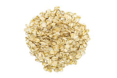 İzole yulaf ezmesi, demet, makro, en iyi görünümü kadar yakın. Popüler sağlıklı kahvaltı yemek. Önemli vitaminleri, mineraller, lif ve antioksidanlar kaynağı.