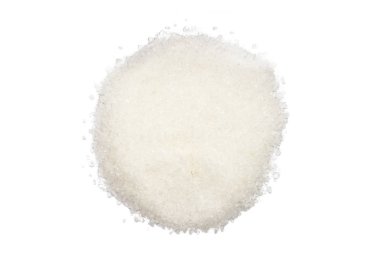 Sofra tuzu, izole, yakın, makro, üstten görünüm demet. Geliştirin lezzet için evrensel baharat.