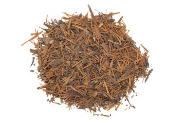 Lapacho herbal tea bunch, close up, isolated. Healthy South American tea drink used as natural antibiotic, anti-aging effect and boosts the immune system. clipart
