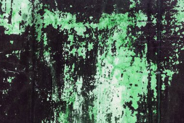 Eski beton duvar ile yeşil boya lekeli. Tasarım doku ev iç veya duvar kağıtları için.