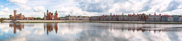 Панорамний Вид Фасадах Будівель Середньовічна Прикраса Фламандський Стилі Центрі Міста — стокове фото