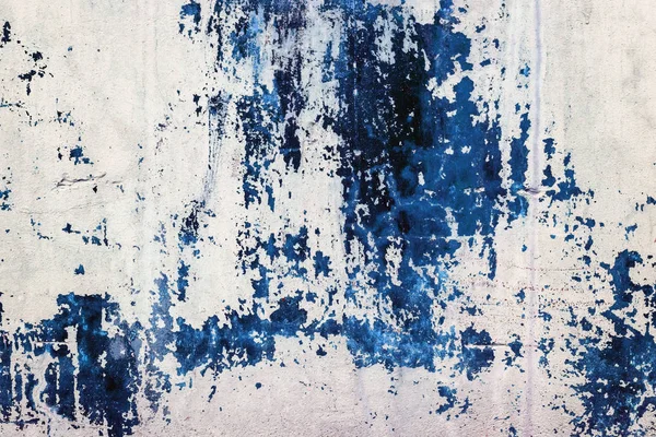 Стара Бетонна Стіна Забарвлена Синьою Фарбою Дизайн Текстури Інтер Єру — стокове фото