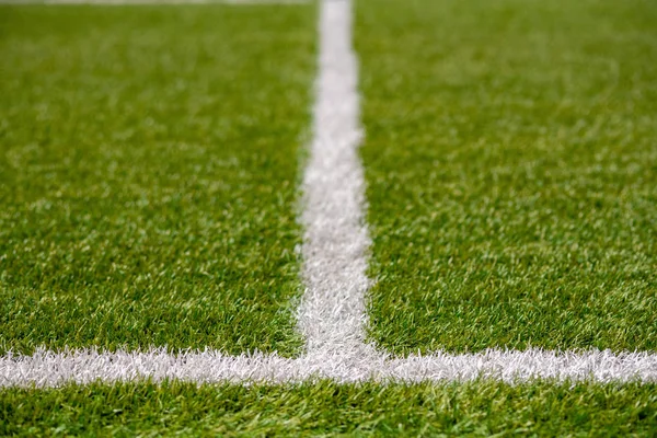 人工草覆盖运动场的纹理 它被用于不同的运动 美国足球 高尔夫 曲棍球 橄榄球 — 图库照片