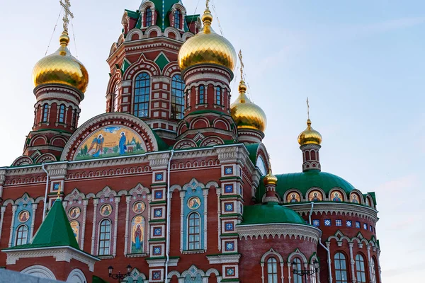 Orthodoxe Kirche Joschkar Ola Russland Stadtbild Neuem Architektonischen Sakralbau Mit — Stockfoto