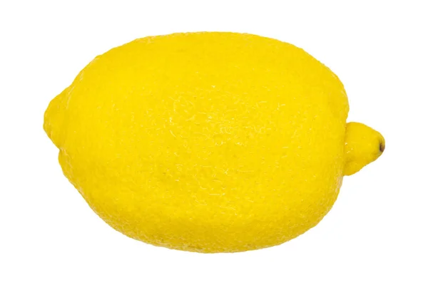 Zitrone, isoliert, Makro, aus nächster Nähe. frische saure Zitrone externe Brandung — Stockfoto