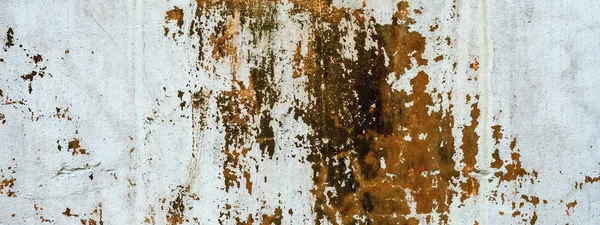 Antiguo muro de hormigón manchado con pintura marrón. Textura de diseño para h —  Fotos de Stock