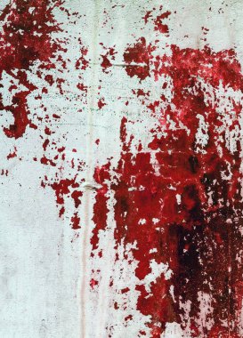 Eski beyaz beton duvar kırmızı boya ile boyanmış. Tasarım doku f