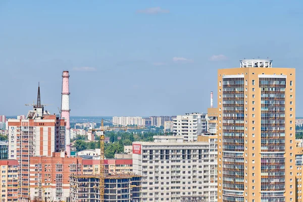 Voronezh Russia 2019 Voronezh City Downtown Cityscape Aerial View Skyscraper — Stock Photo, Image