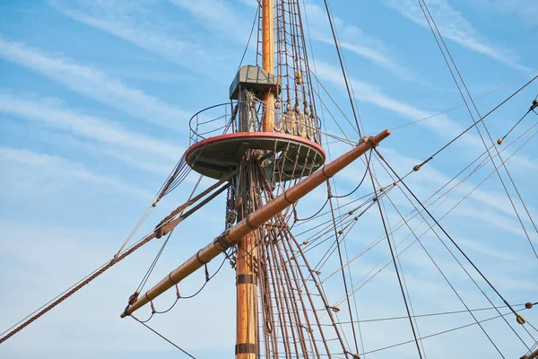 Sailing Mast Ship Sailing Vessel Main Topgallant Mast Crows Nest — Stock Photo, Image