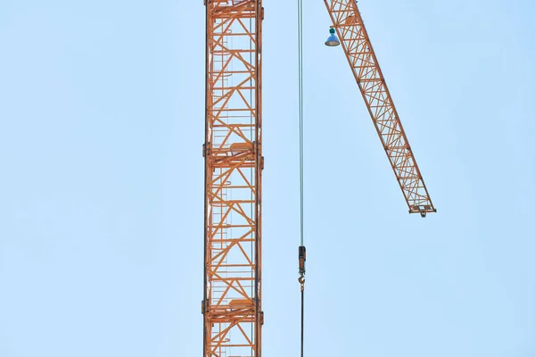 Construction Crane Working Building Complex Election New Shopping Center City — Stock Photo, Image