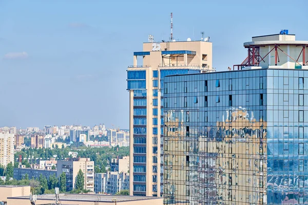 Voronezh Russia 2019 Voronezh City Downtown Cityscape Aerial View Skyscraper — Stock Photo, Image