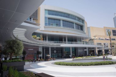 Birleşik Arap Emirlikleri, Dubai - 12 Temmuz 2018: dubai Mall Çeşme tarafındaki giriş