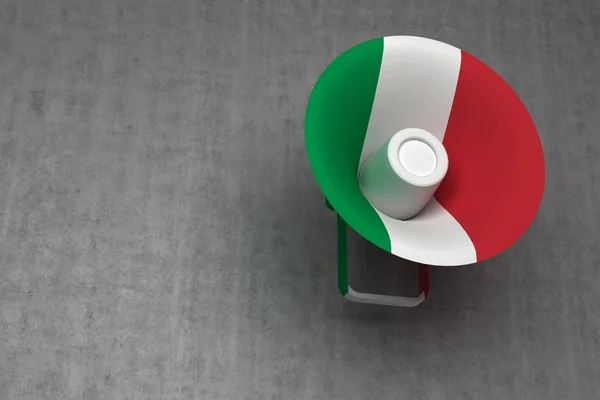 Reproduktor, Malovaný vlajka Itálie — Stock fotografie