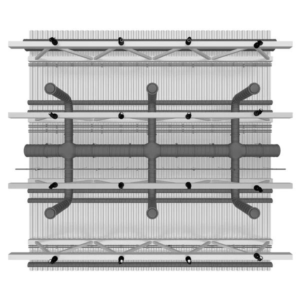 Plafond Ventilatie Systeem Onderste Weergave Rendering — Stockfoto