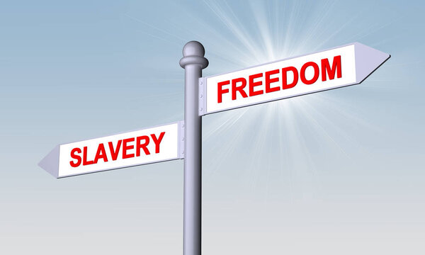 указатели с указаниями свободы и рабства
