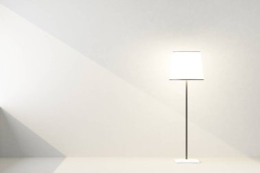 duvarda güneş ışını ile dahil yer lambası