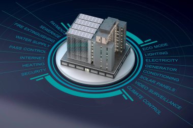 infographics ile modern akıllı ev