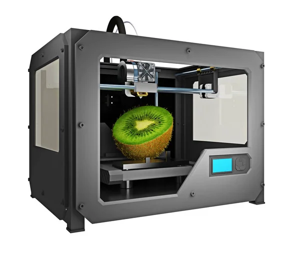 Impresora 3d imprime Kiwi — Foto de Stock