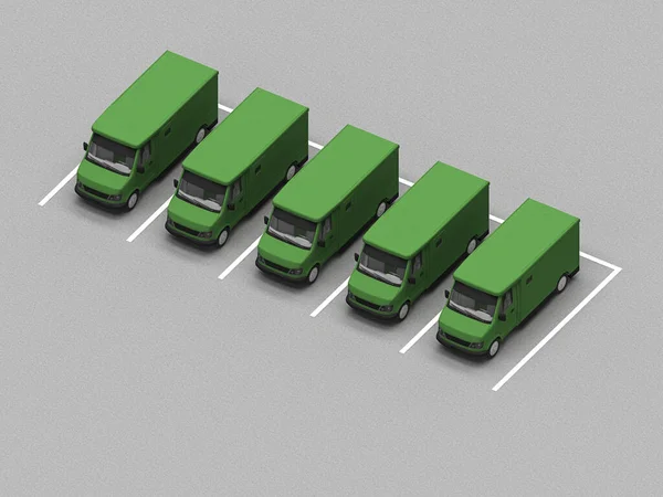Парковка грузовиков — стоковое фото