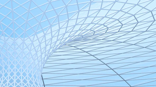 arka plan mimari yapı kompleksi kıvrımı. 3d oluşturma
