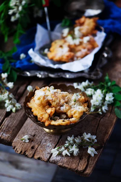 Acacia Flower Fritters Style Rustic Selective Focus — Stock Photo, Image