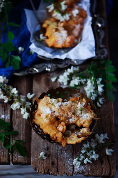 Acacia Blomma Fritters Style Rustic Selective Fokus — Stockfoto