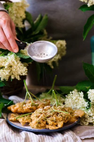 elderflower çiçekleri derin-fried.style vintage.selective odak