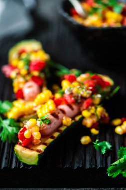 kabak topuz sıcak dog.style rustic.selective odak