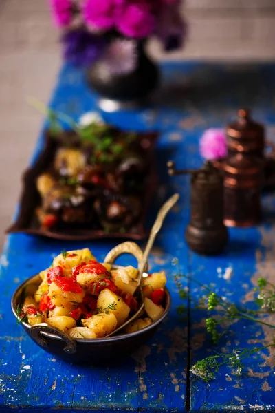 Турецкий Картофельный Салат Перцем — стоковое фото