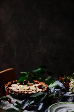 Vişneli Bademli Kek.tarzı rustik. doğal ışık