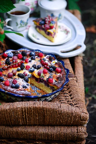 Berry Mix Summer Cake..style rustic