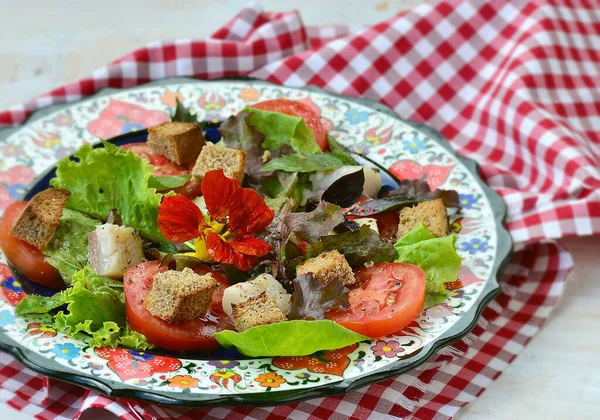 Arenque Frijoles Salad Style Rustic Selective Focus —  Fotos de Stock
