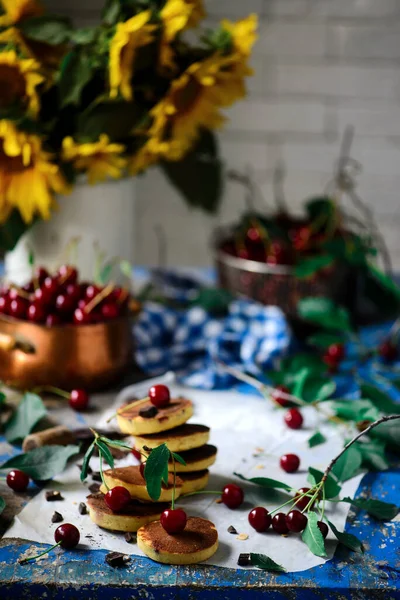 Clatite Blueberry Style Vintage Selective Focus — Fotografie, imagine de stoc