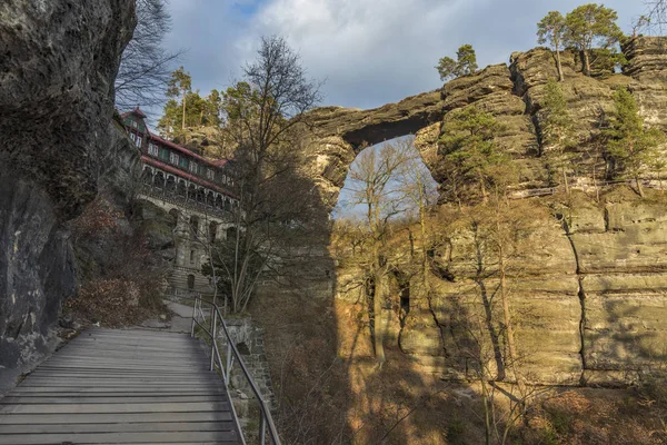 Blick Auf Das Prebischtor Böhmische Schweiz Tschechische Republik — Stockfoto