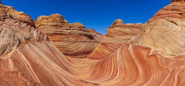 The Wave, Coyote Buttes, Arizona, United States.