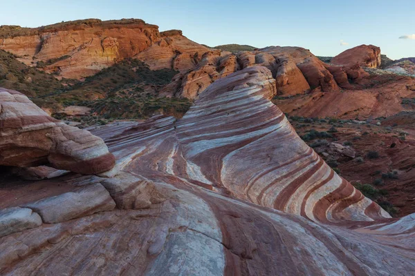 Fire Wave Valley Fire Sunset Сша — стоковое фото