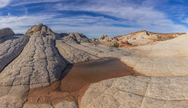 Tramonto White Pocket Nel Vermillion Cliffs National Monument Arizona — Foto Stock