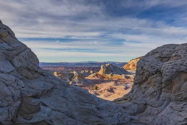 Закат Уайт Пойнт Национальном Памятнике Вермиллион Клифс Аризона — стоковое фото