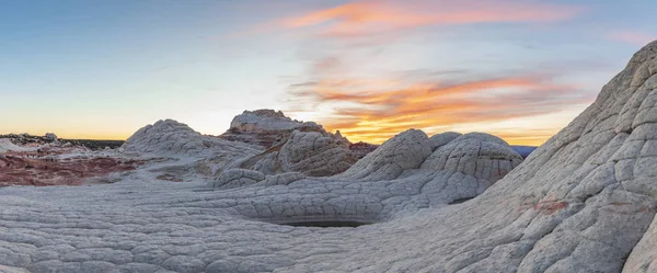 Západ Slunce Bílé Kapse Národní Památníku Vermilionech Útesů Arizoně — Stock fotografie