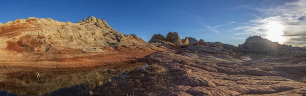 Zonsondergang Bij Witte Zak Het Vermillion Cliffs National Monument Arizona — Stockfoto