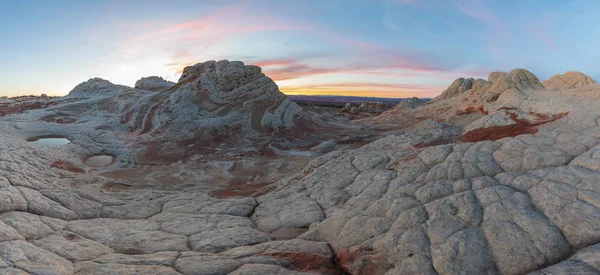 Coucher Soleil White Pocket Dans Monument National Des Falaises Vermillion — Photo