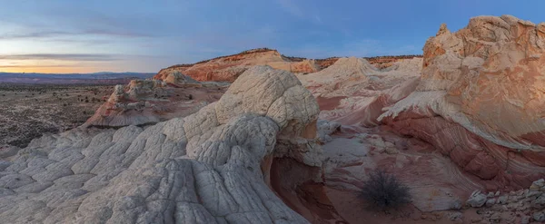 Západ Slunce Bílé Kapse Národní Památníku Vermilionech Útesů Arizoně — Stock fotografie