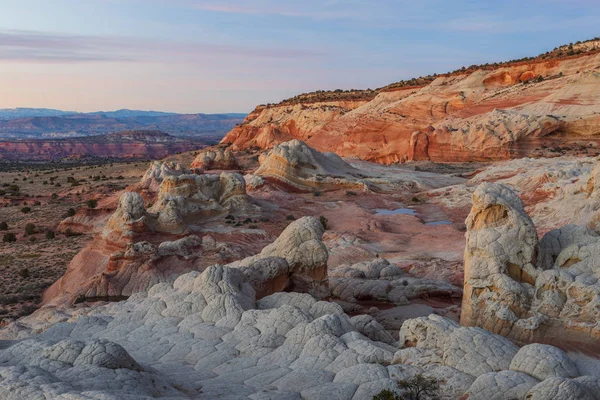 Solnedgang Ved White Pocket Vermillion Cliffs National Monument Arizona – stockfoto