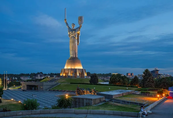 Пам Ятник Батьківщині Монументальна Статуя Києві Столиці України — стокове фото