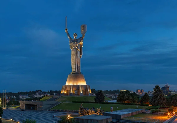 Пам Ятник Батьківщині Монументальна Статуя Києві Столиці України — стокове фото